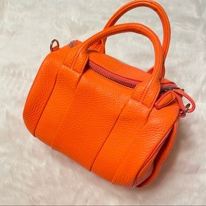 Alexander Wang Rockie Dumbo Slick Crossbody Flame